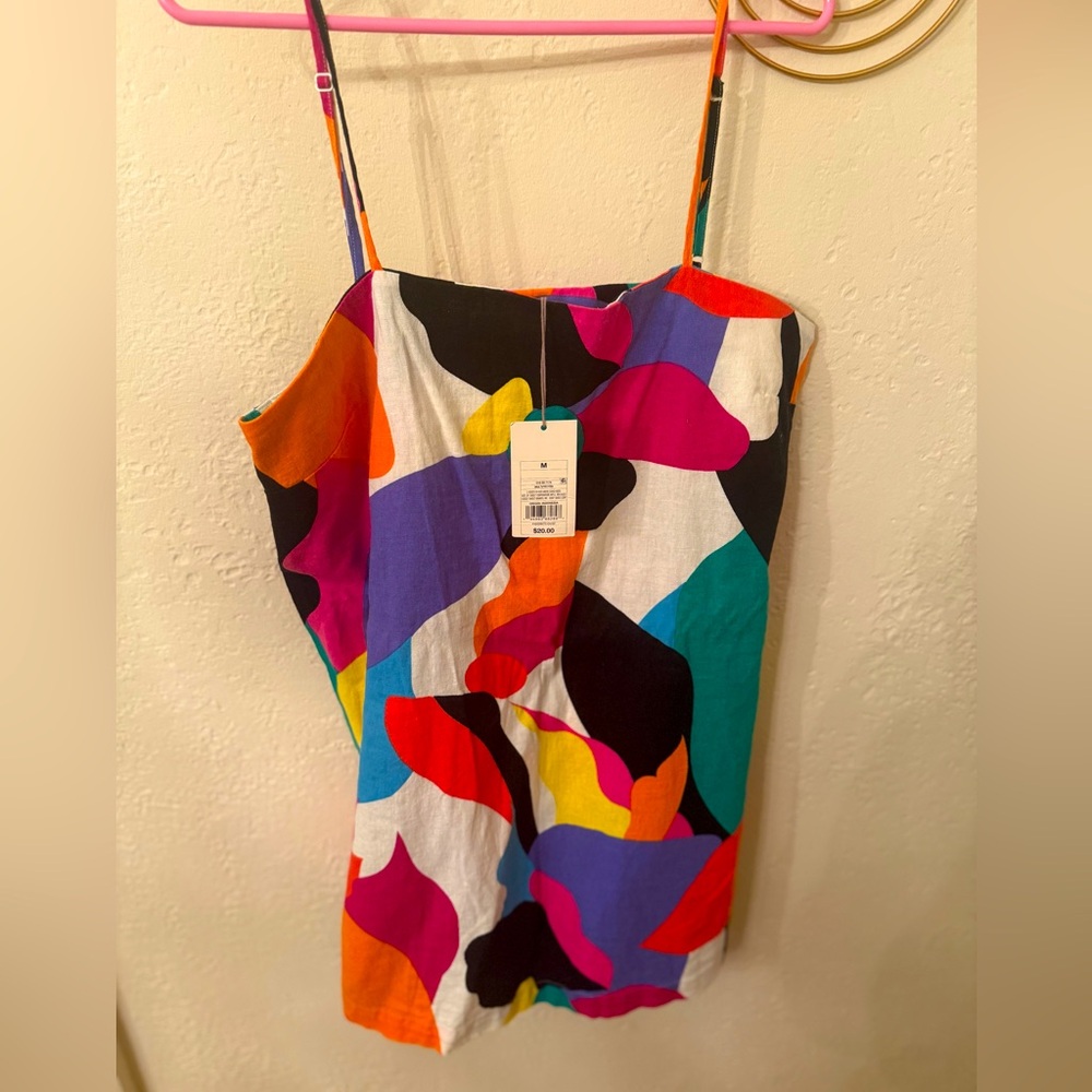 Multicolor mini dress